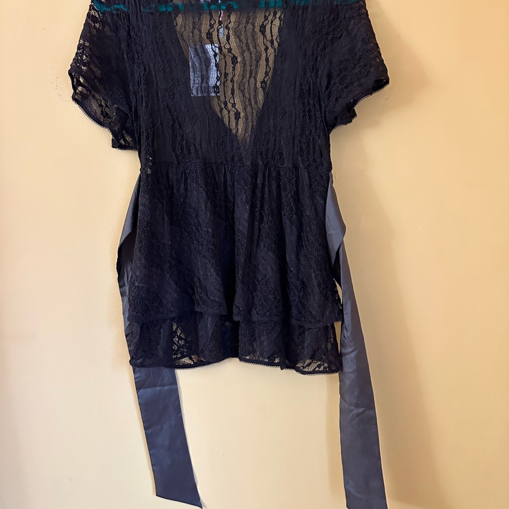 Anthropologie Brown Lace Blouse - Picture 7 of 10